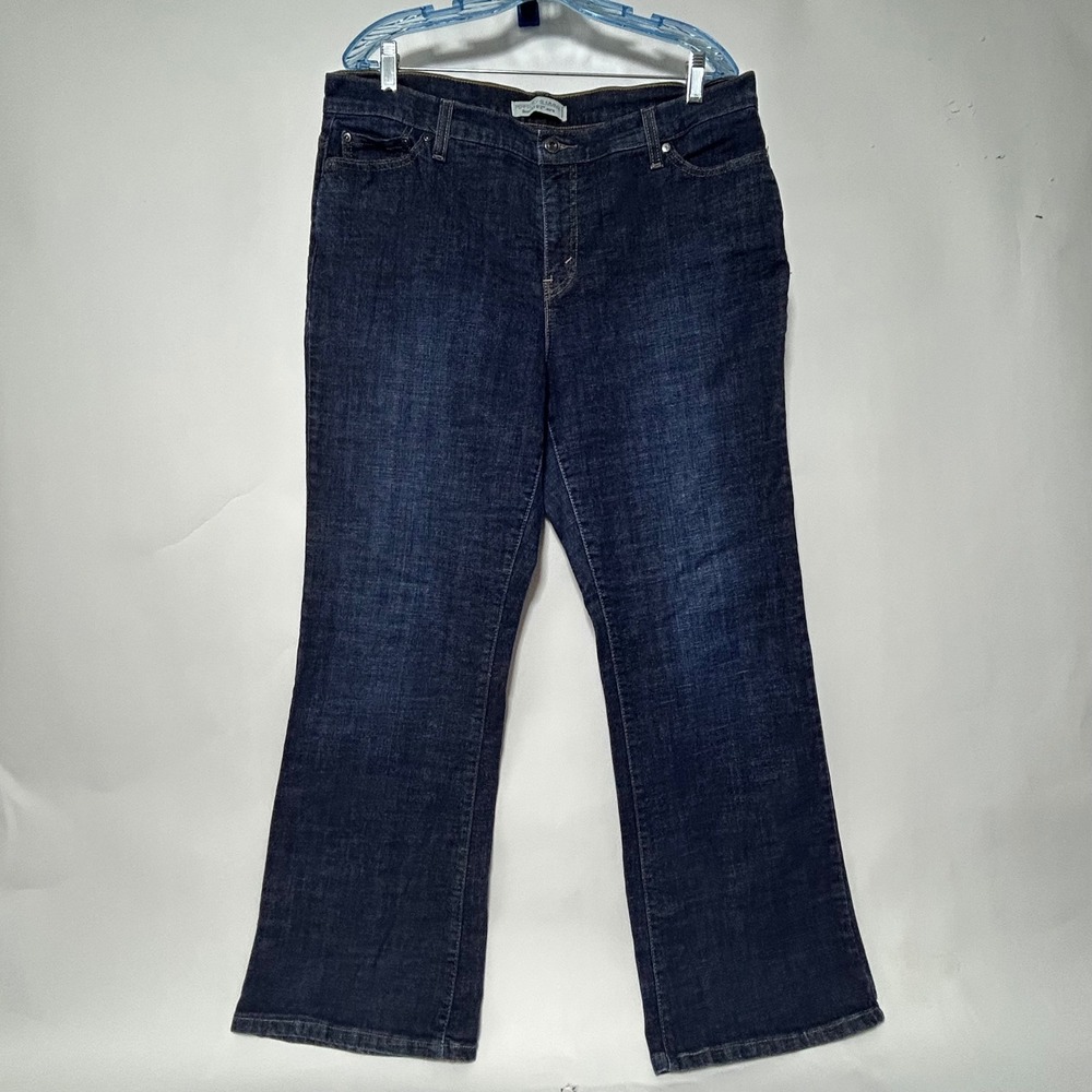 Levi's Perfectly Slimming 512 Jeans Women 18 Medium Dark Wash Bootcut Classic